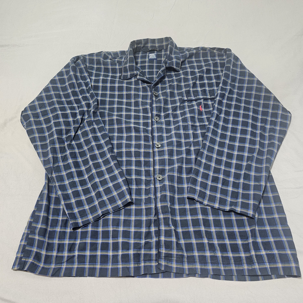 Ralph Lauren Navy and White Plaid Shirt
